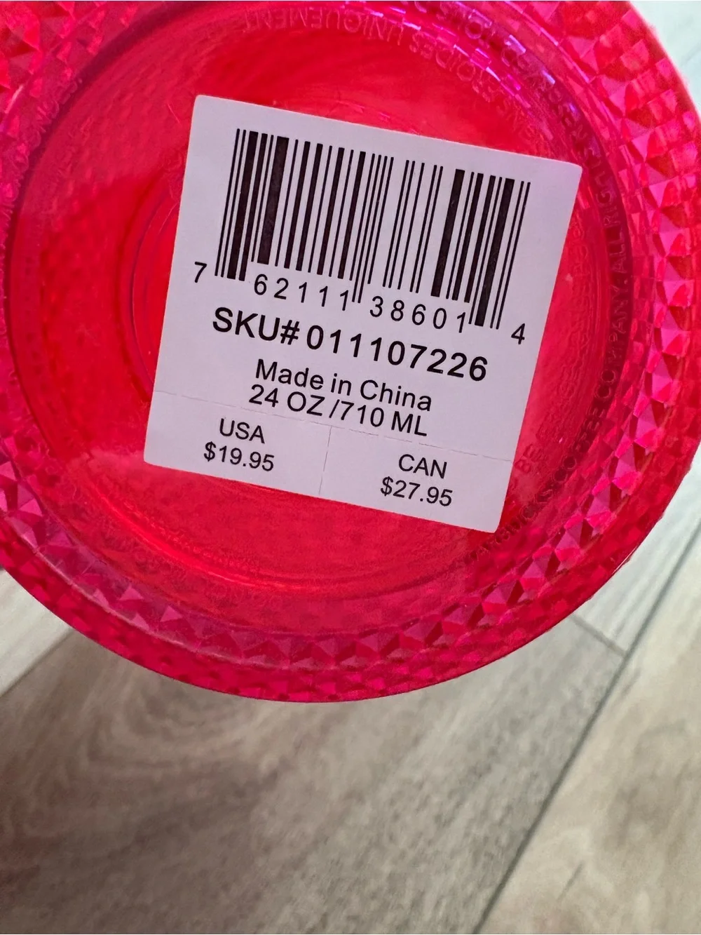 NWT Starbucks 2019 Studded Holiday Tumbler in Hot Pink Studded